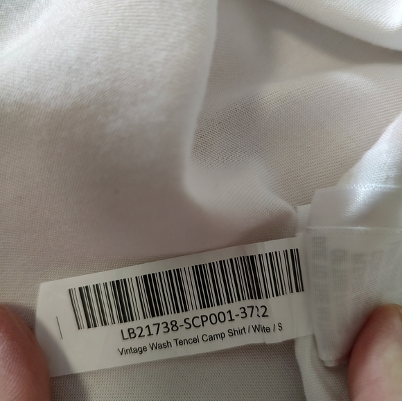 Quince White Vintage Wash Tencel Short Sleeve Button Front Camp Shirt Size Small - Picture 12 of 12